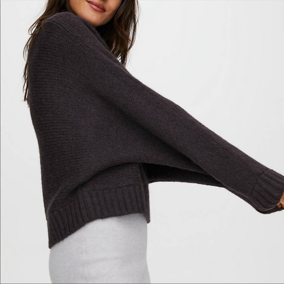 Babaton Sweaters - BNWOT⎜Aritzia The Group by Babaton⎜DAY OFF SWEATER⎜BLACK SATIN